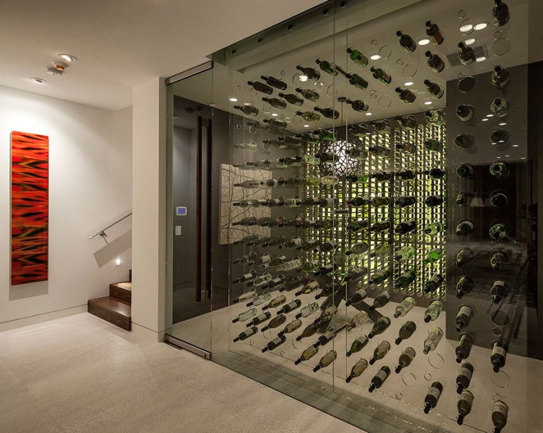 Wine-Room-Magnificent-Modern-Home-on-Sunset-Strip